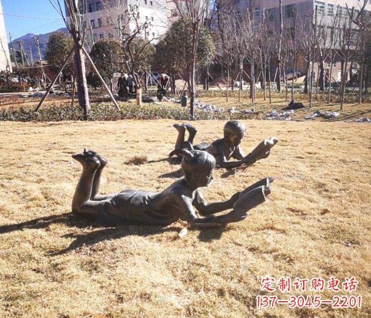 信阳精致的儿童仿铜雕塑