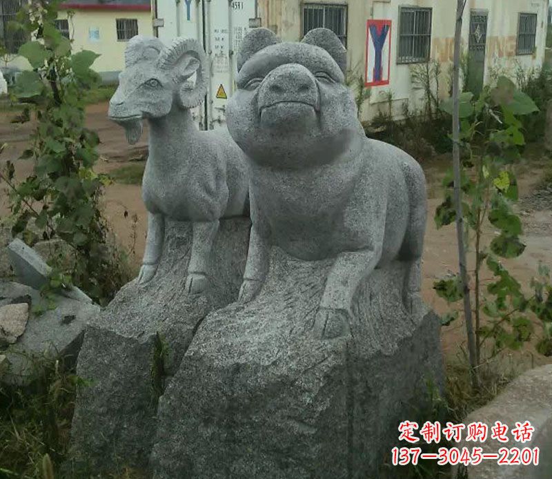 信阳优质动物猪石雕