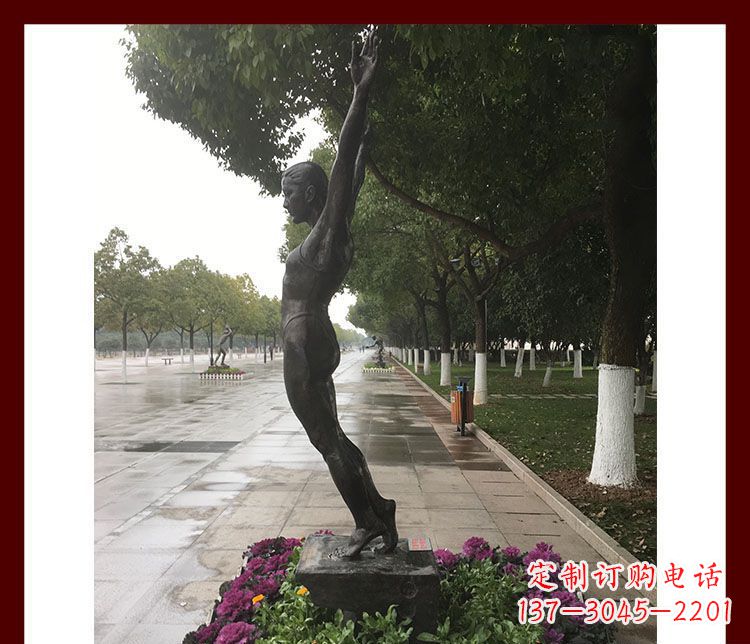 信阳产品名称青春力量——运动员铜雕