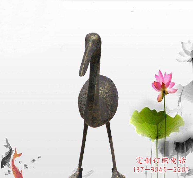 信阳高品质铜制仙鹤雕塑