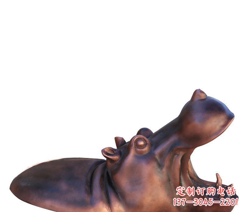 信阳产品名称铜质河马雕塑