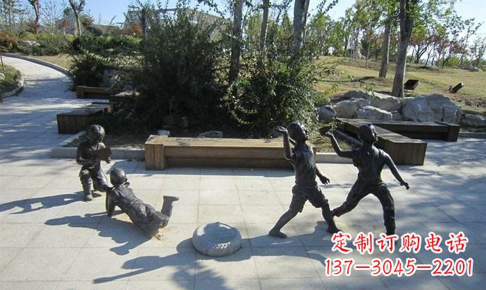 信阳精美铜制儿童雕塑