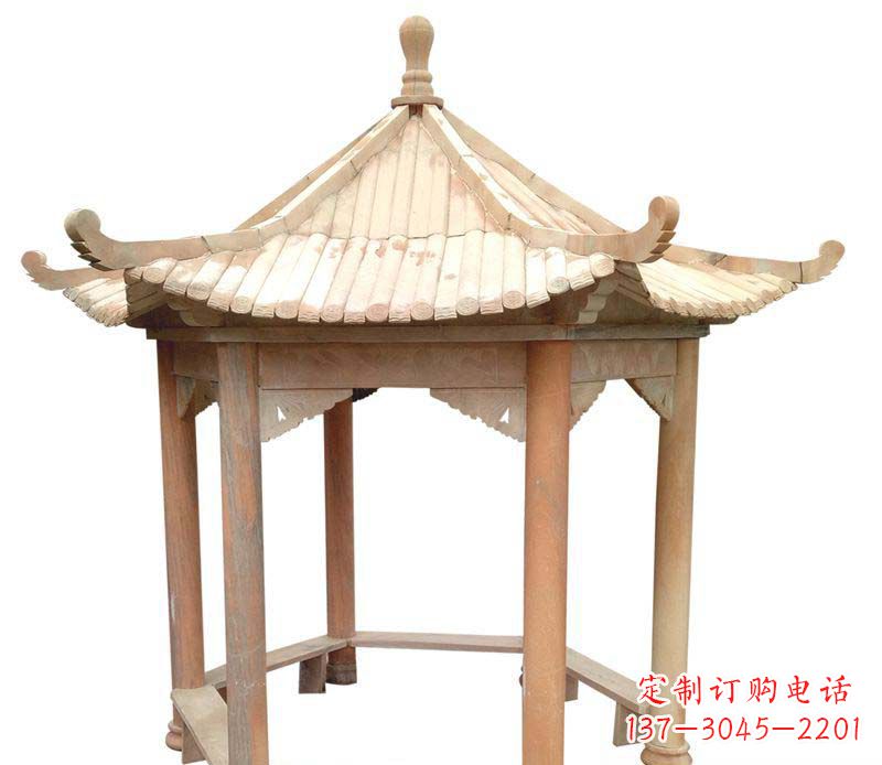 信阳精美六角凉亭雕塑