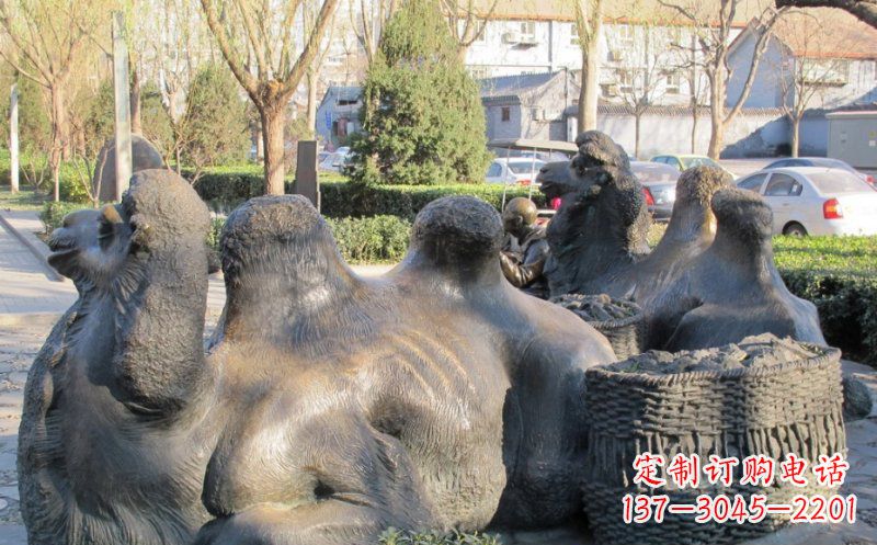 信阳特大型骆驼铜雕