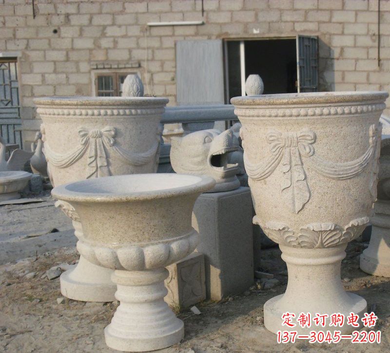 信阳经典欧式花盆石雕