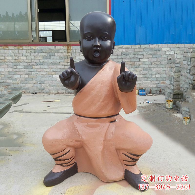信阳铜雕功夫小和尚