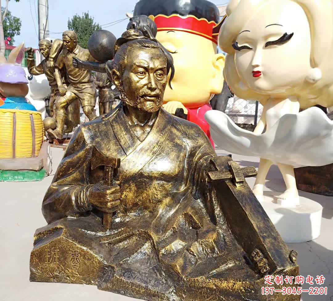 信阳古代鲁班铜雕