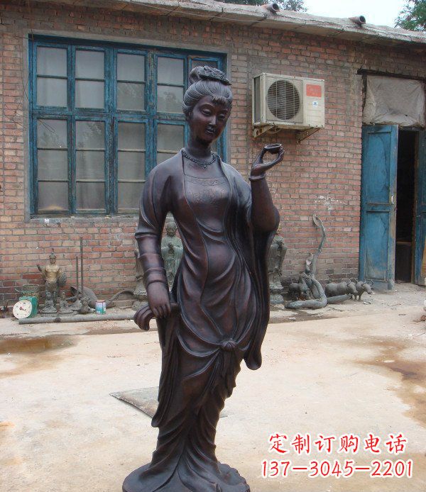 信阳中领雕塑精美美女铜雕