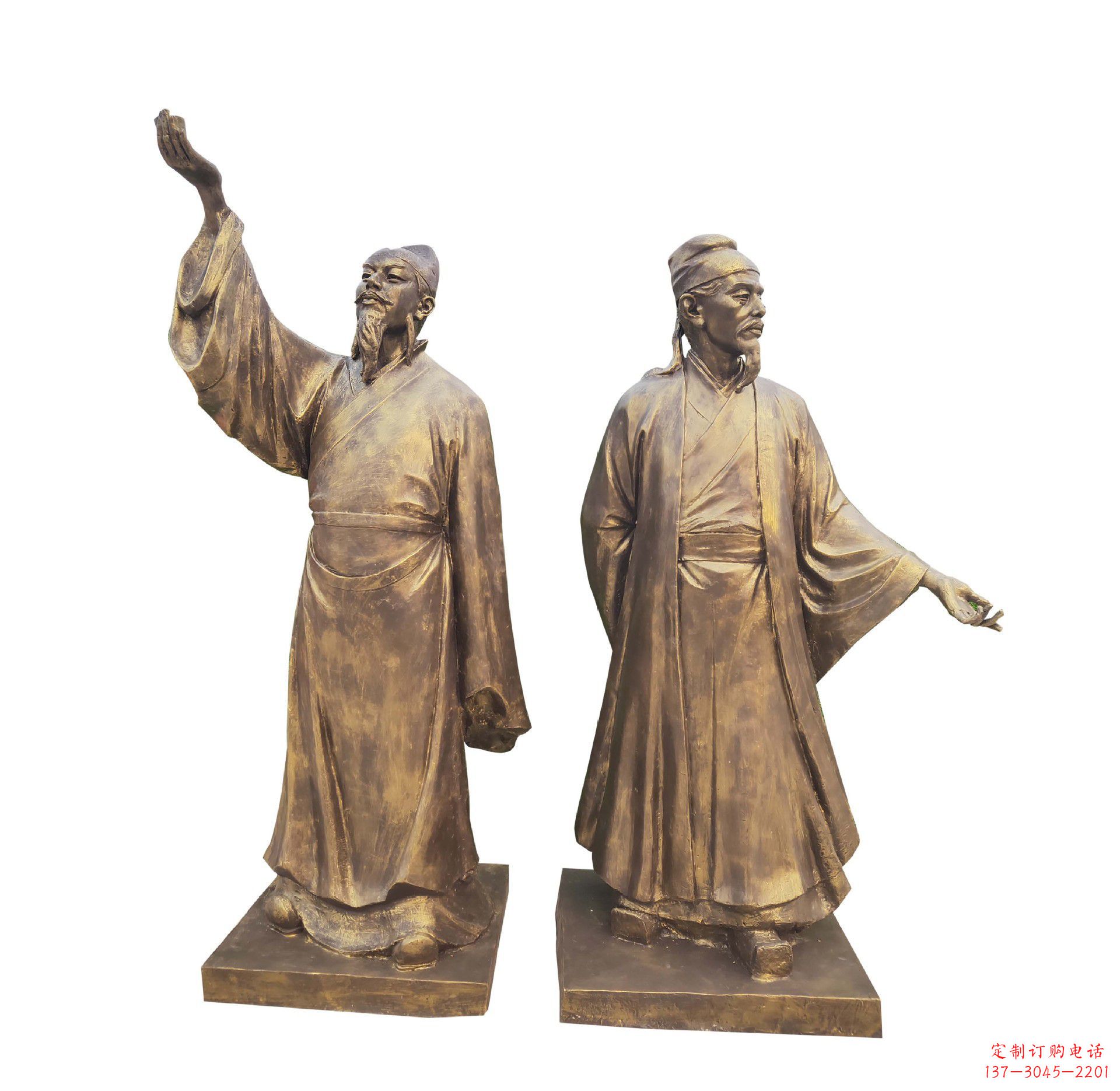 信阳中领雕塑-传承古代文人雅士李白雕塑