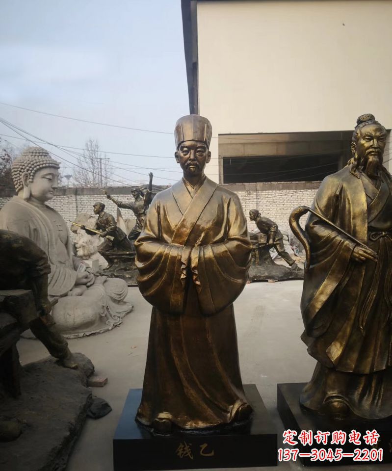 信阳古代名人精美铜雕
