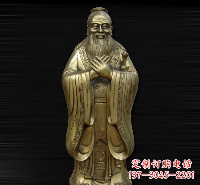 信阳依德行者·古代名人铸造孔子雕塑