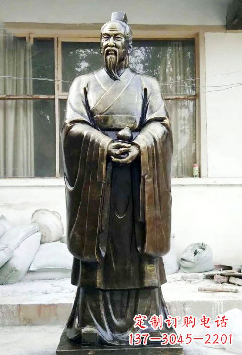 信阳精美扁鹊铜像,精雕细琢,展现古典之美