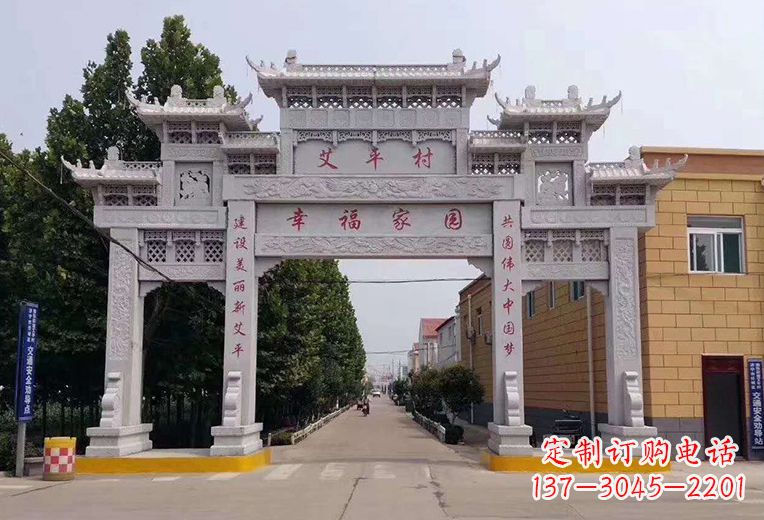 信阳精美古代牌坊雕塑,尽显贵族品质