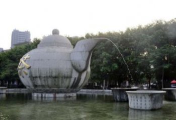 信阳精致雕塑茶壶石雕