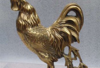 信阳经典公鸡铜雕