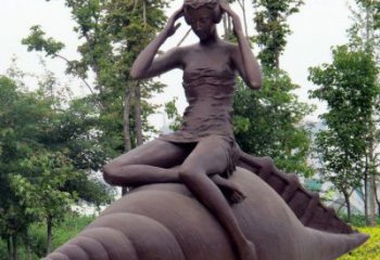 信阳海螺姑娘铜雕——让美丽长存记忆