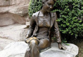 信阳中领雕塑精美 静谧 的女人铜雕