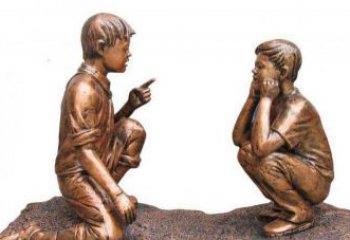 信阳专业定制小品铜雕-尊贵的雕塑男孩