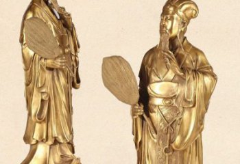 信阳中领雕塑专业铸造诸葛亮铜雕
