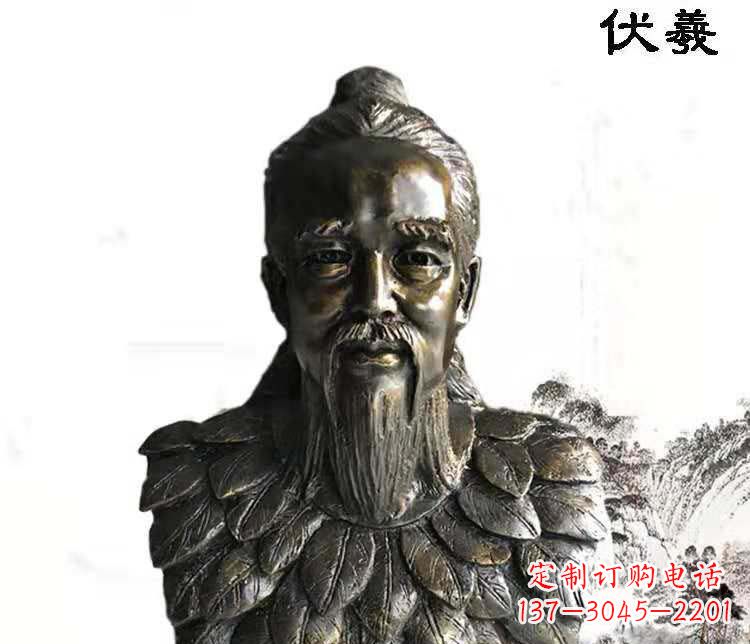 信阳经典古神伏羲雕像,文化艺术绽放光芒