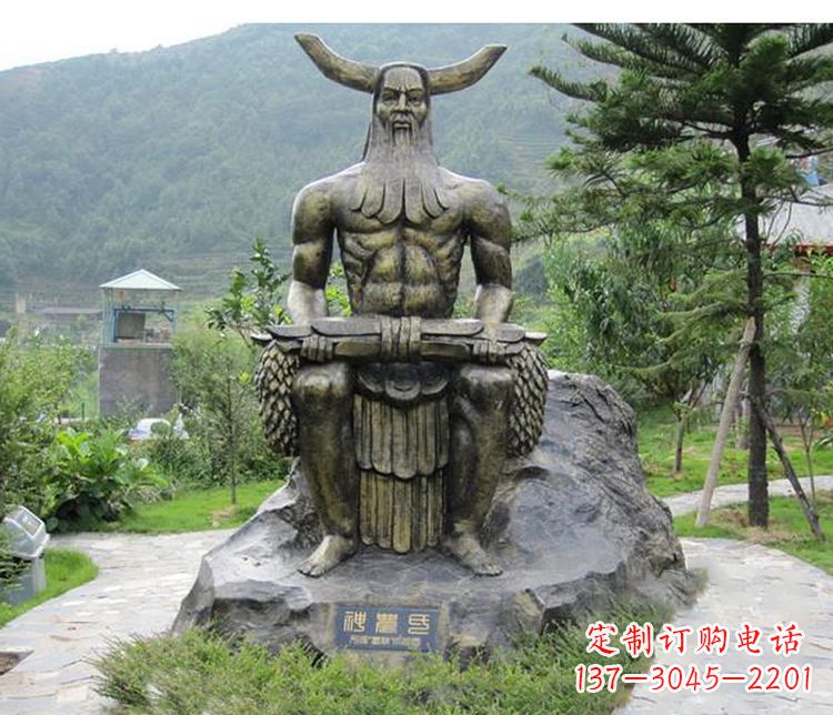信阳传承古代文明,为家居装饰点缀伏羲铜雕