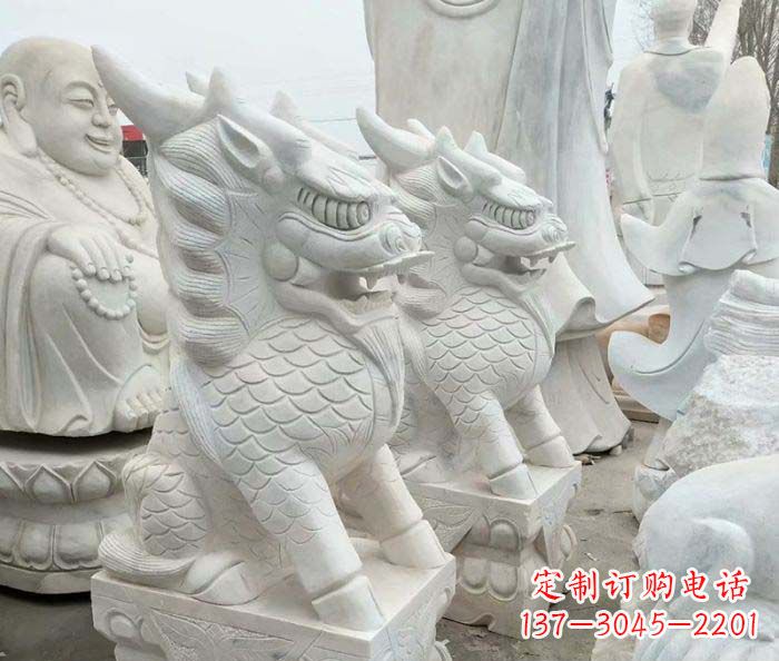 信阳中领雕塑麒麟石雕:传承古典韵味