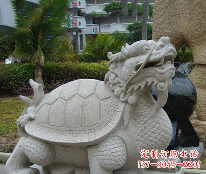 信阳中领雕塑:古典神兽龙龟石雕精神的传承