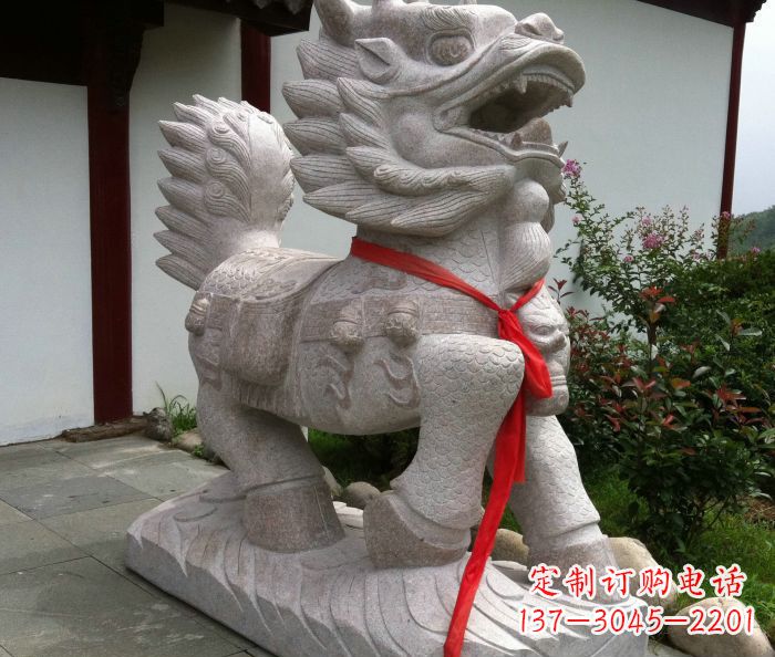 信阳古典神麒麟石雕,令人叹为观止的精美艺术