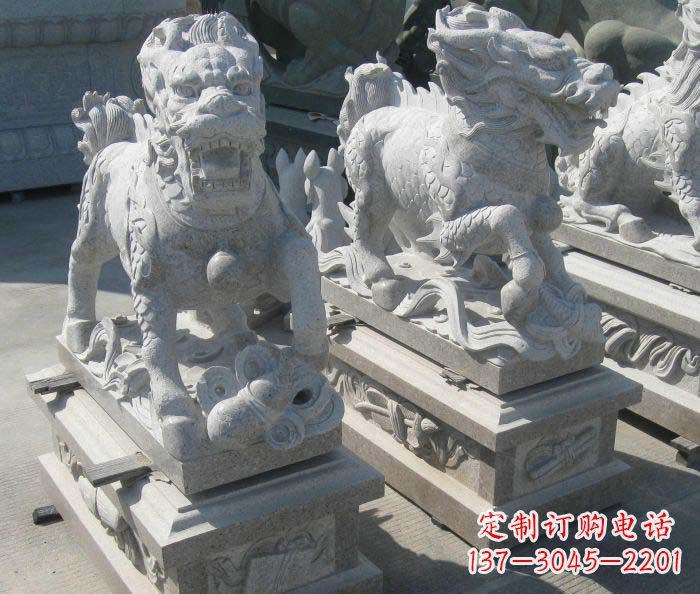 信阳优质古代神兽麒麟石雕