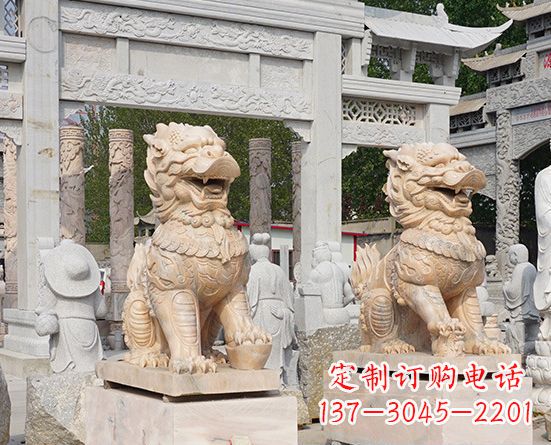信阳古典神麒麟石雕,传承古老文化