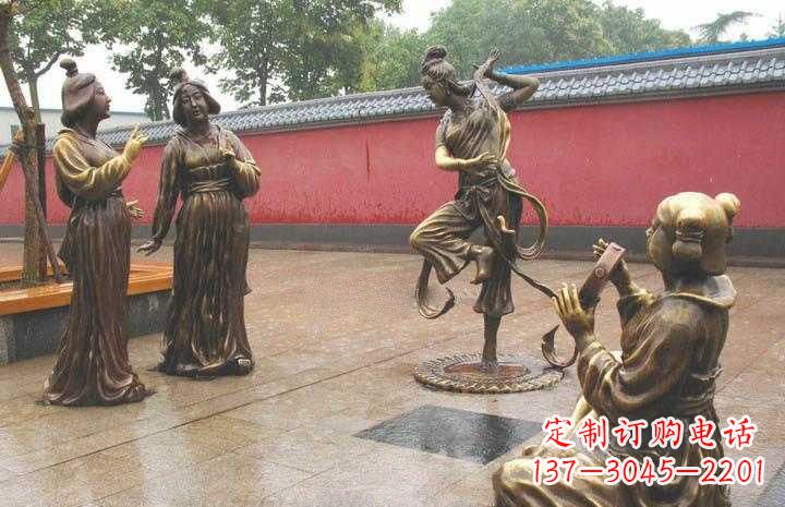 信阳传承古典,超越传统,仕女铜雕塑精美绝伦!