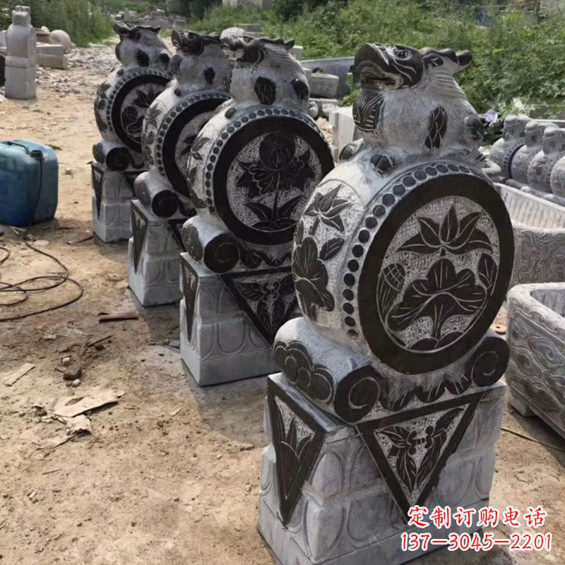 信阳定制古典门墩雕塑,展现古典文化精髓
