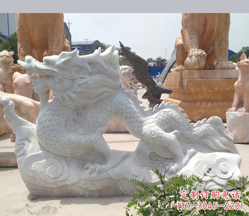 信阳古代镇宅动物龙石雕