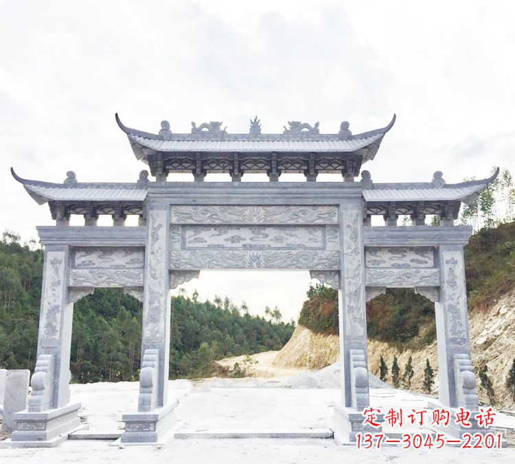 信阳中领雕塑精美牌坊雕塑