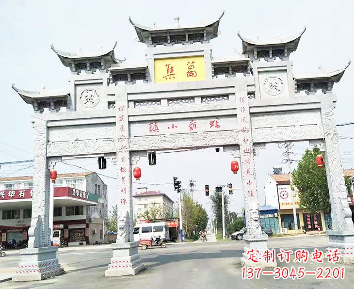 信阳牌坊雕塑：传承古典文化，新的艺术精粹