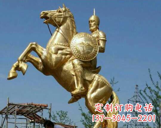 信阳古罗马战士骑马铜雕——让你呈现最传统的骑士风采