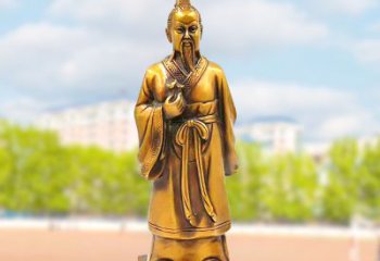 信阳古代神医纯铜扁鹊雕像