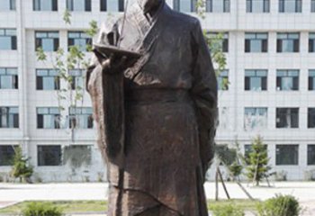信阳传承古代珍贵文化—祖冲之铜雕塑