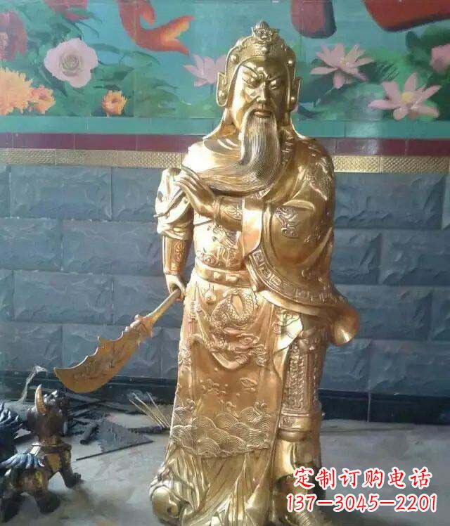 信阳精美铜雕关公雕塑