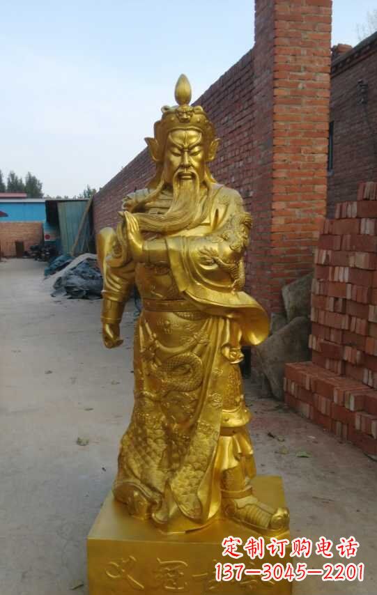 信阳精美关公铜像雕塑