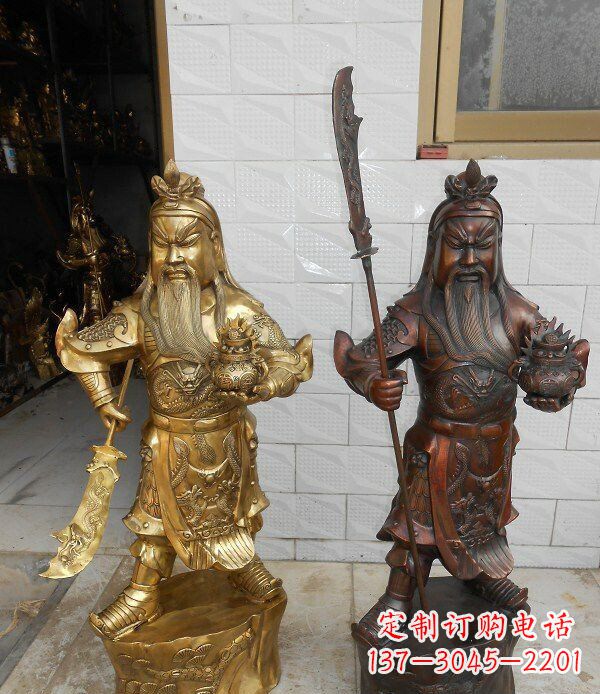 信阳拥有历史韵味的关公武财神铜雕