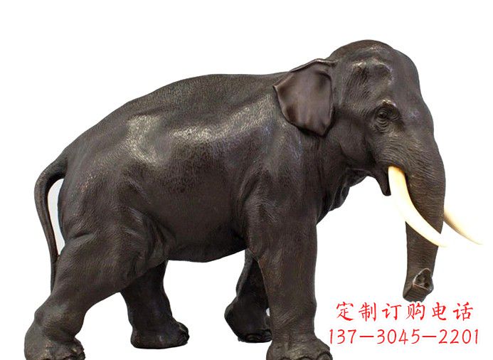 信阳中领雕塑|传递象征意义的铜大象雕塑