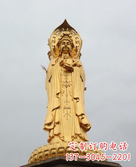 信阳观音铜雕塑-传承千年古风