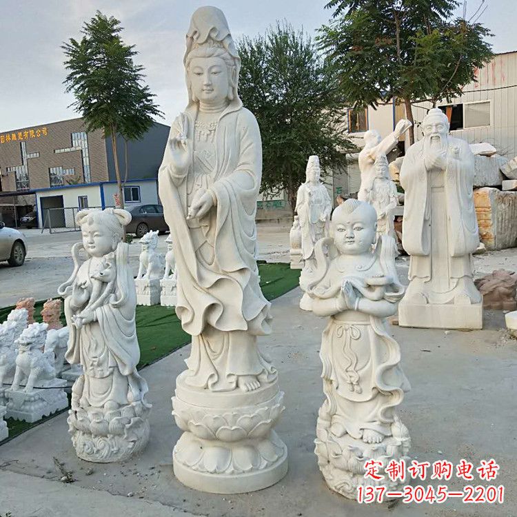 信阳永恒的祝福——观音菩萨送子佛像石雕