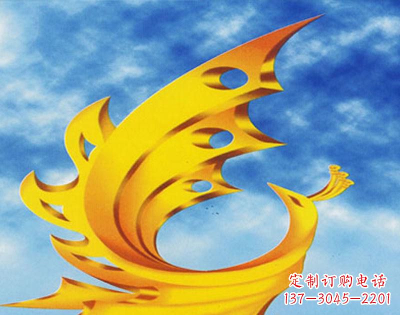 信阳欣赏高贵凤凰雕塑