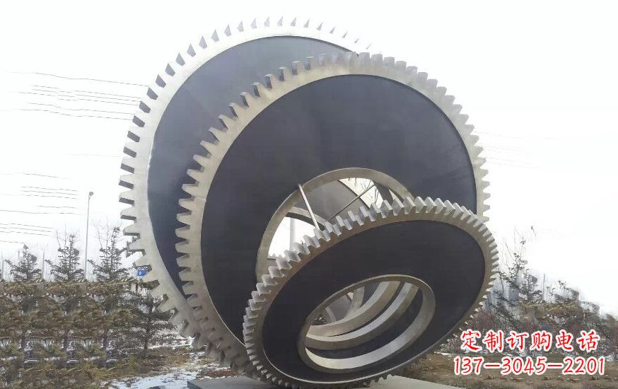 信阳大型不锈钢齿轮雕塑