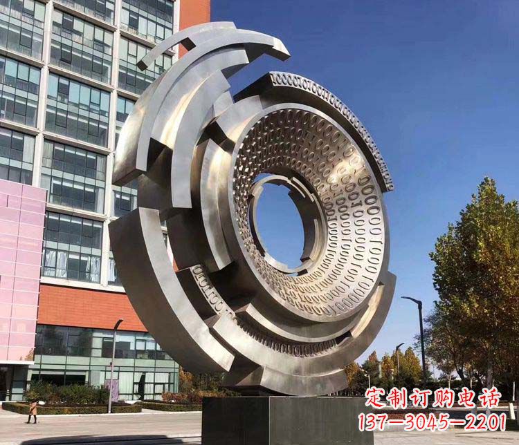 信阳不锈钢工业齿轮雕塑