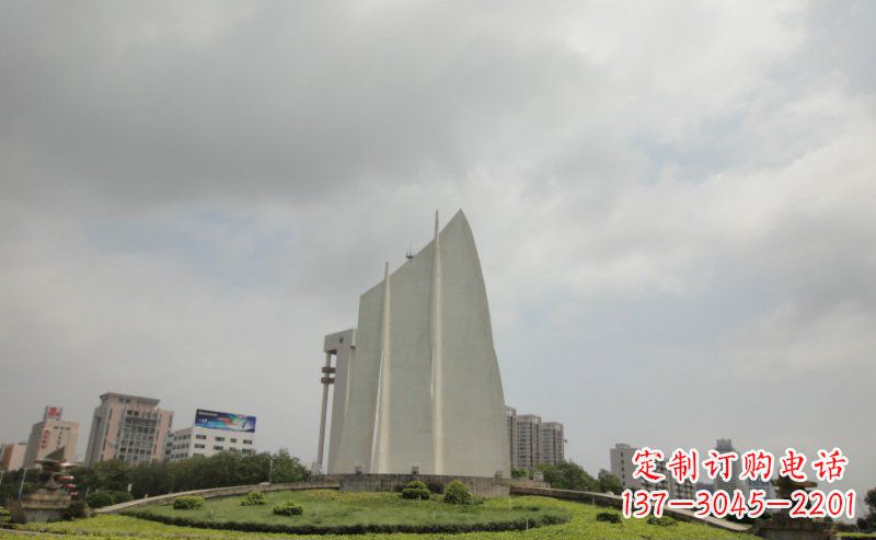 信阳中领雕塑:让你的空间更英伦风——不锈钢抽象船帆雕塑