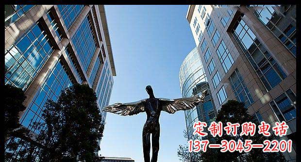 信阳精美不锈钢抽象天使雕塑