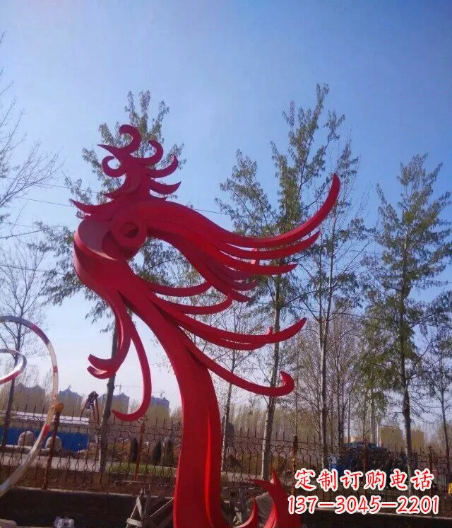 信阳中领雕塑凤凰大型抽象雕塑